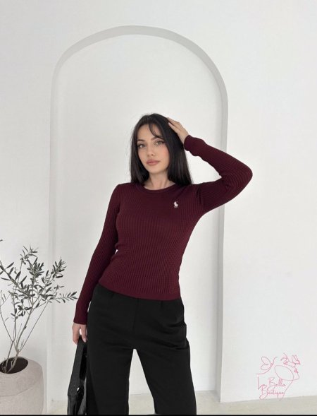 بلوز بولو صوف ناعم