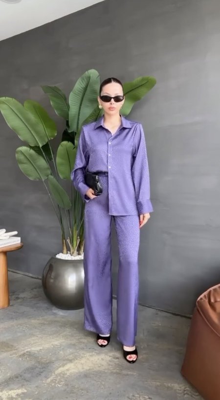 طقم ستان منقش