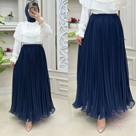 تنورة شيفون دانتيل