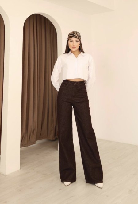 بنطلون جينز Zara لون بني 🤎